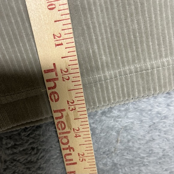 Lululemon Pants Size 4 Beige  Scuba Mid Rise Wide Leg Velvet Corduroy Athleisure - Picture 13 of 13